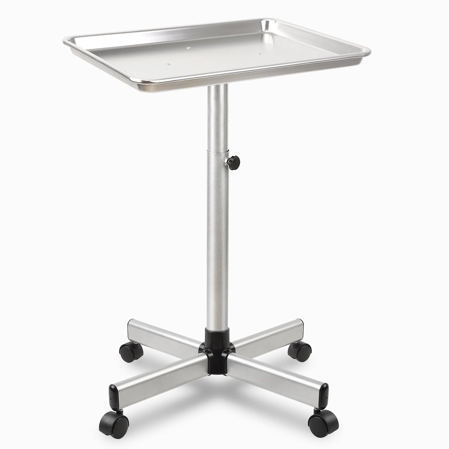 Height Adjustable Salon Tray on Wheels for Easy Mobility