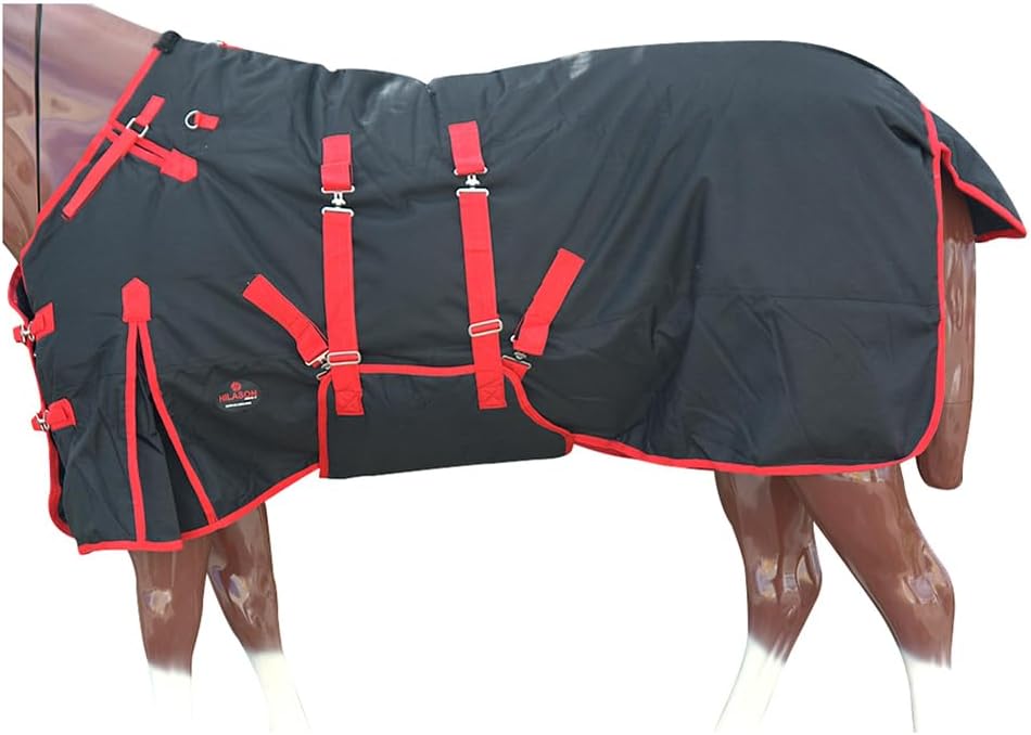 HILASON 1200D Winter Waterproof Poly Horse Blanket Belly Wrap