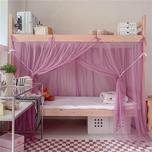 TYHAYJYK Pink-Purple Twin Dorm Mosquito Net