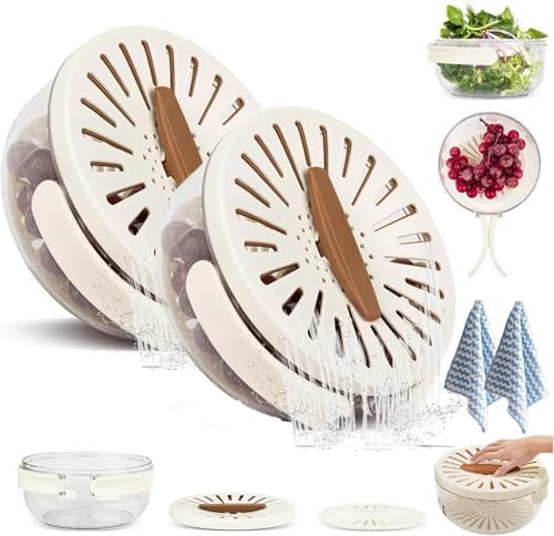 Nuotuv 3-in-1 Fruit and Veg Wash Bowl Set