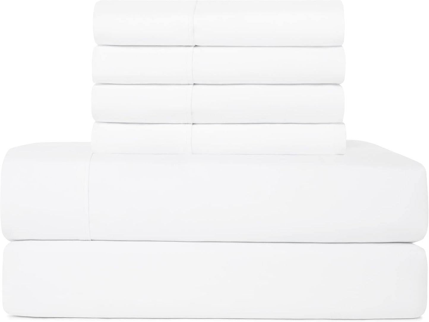 Cal King Sheets Set 6 Piece Cooling Bed Sheets for Comfort