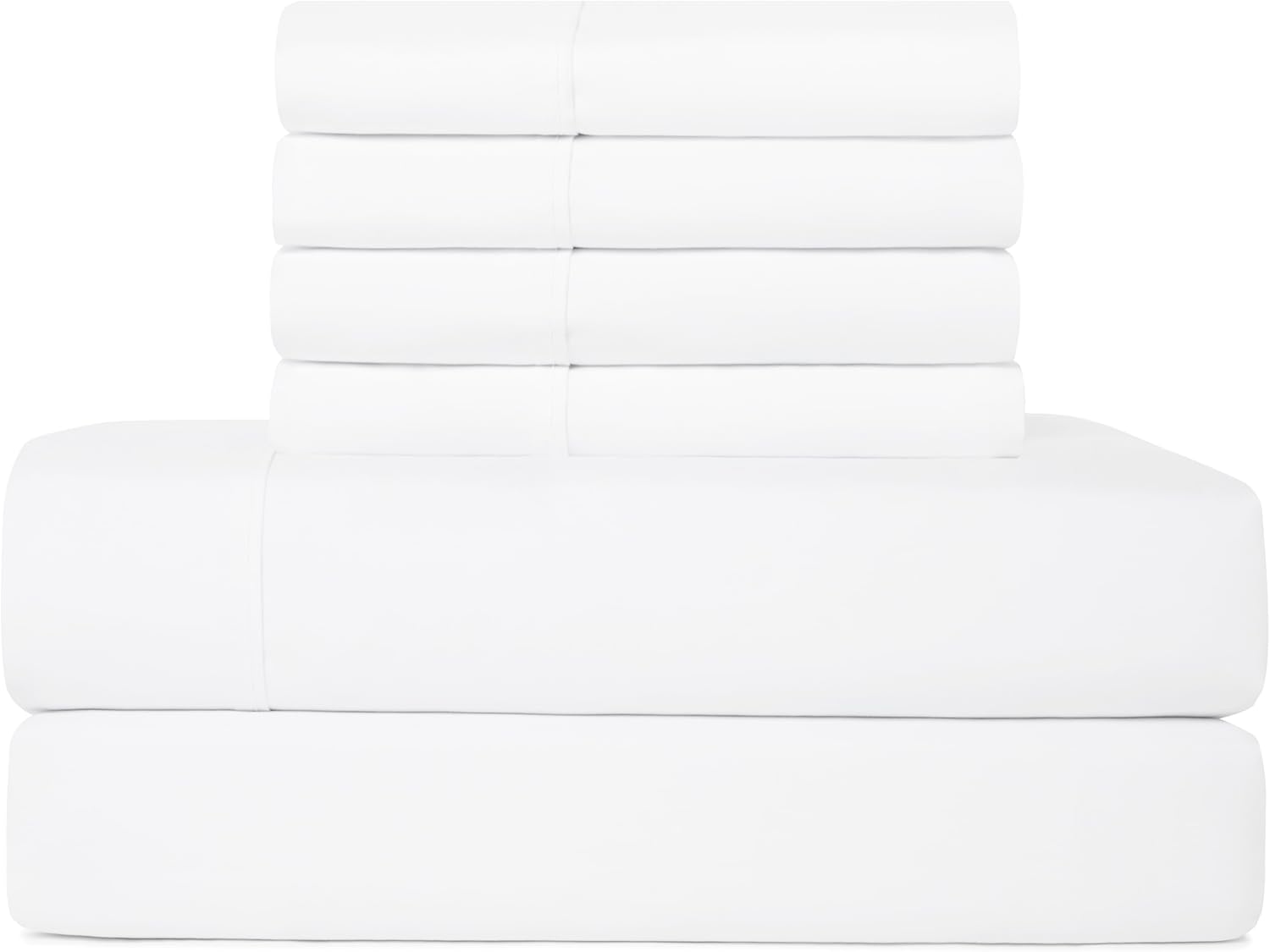 Cal King Sheets Set 6 Piece Cooling Bed Sheets for Comfort
