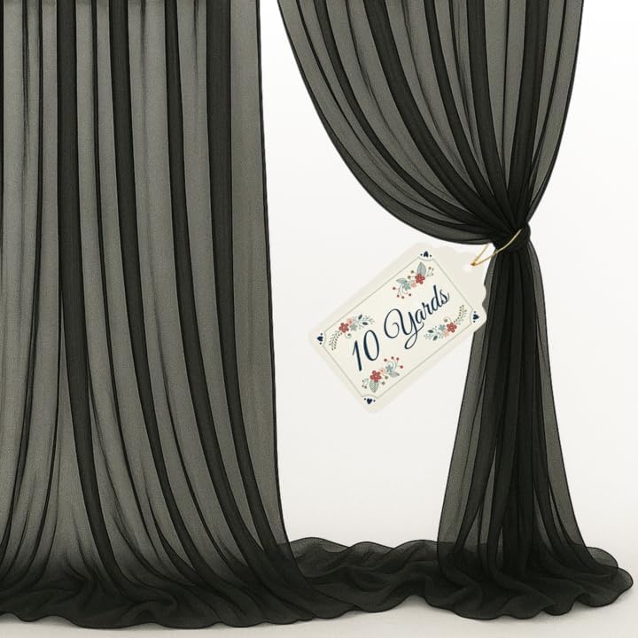 Sheer Voile Chiffon Fabric Draping Panels for Events and Weddings