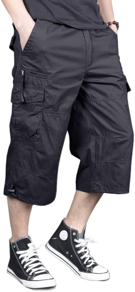 MAGNIVIT Men's Capri Long Cargo Shorts for Outdoor Activities