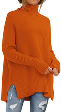 LILLUSORY Women's Cozy Oversized Turtleneck Sweater for Comfort