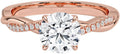 1 CT Moissanite Engagement Ring for Women - Twisted Vine Solitaire