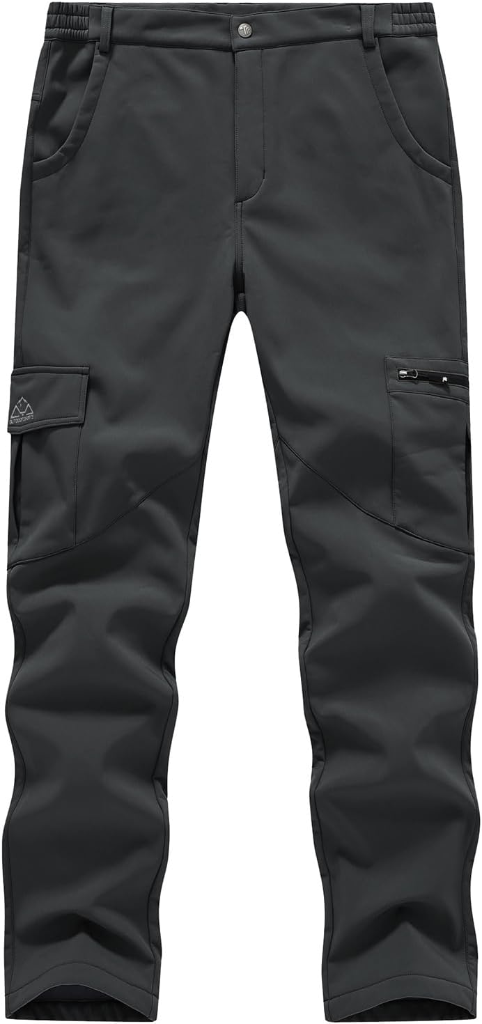 BGOWATU Women's Winter Hiking Pants - Fleece Lined & Waterproof