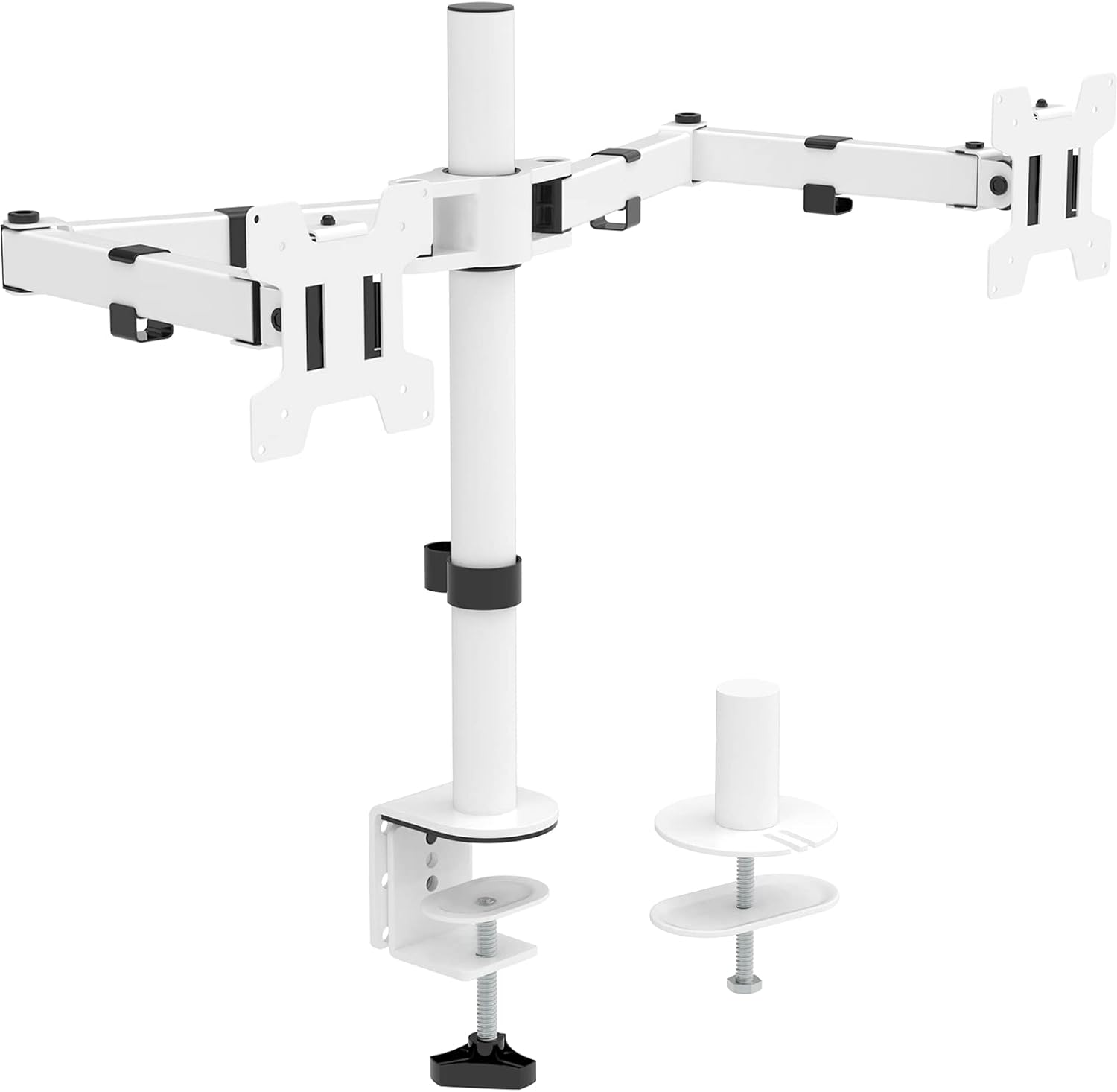 WALI Dual LCD Monitor Adjustable Desk Mount for 27 inch Screens