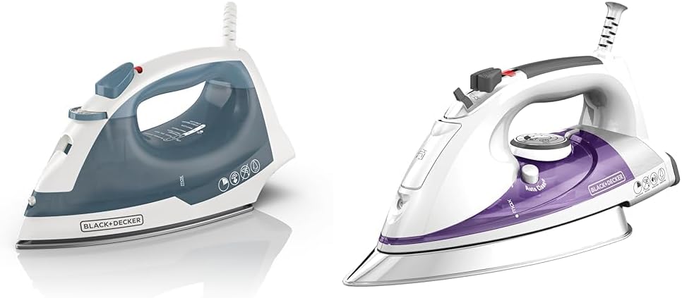BLACK+DECKER Easy Steam IR40V Compact Iron for Effortless Ironing