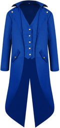Men's Vintage Gothic Medieval Steampunk Long Tailcoat Jacket - Stage