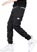 HOTake Men's Cargo Joggers with Elastic Waist and Drawstring - Multi