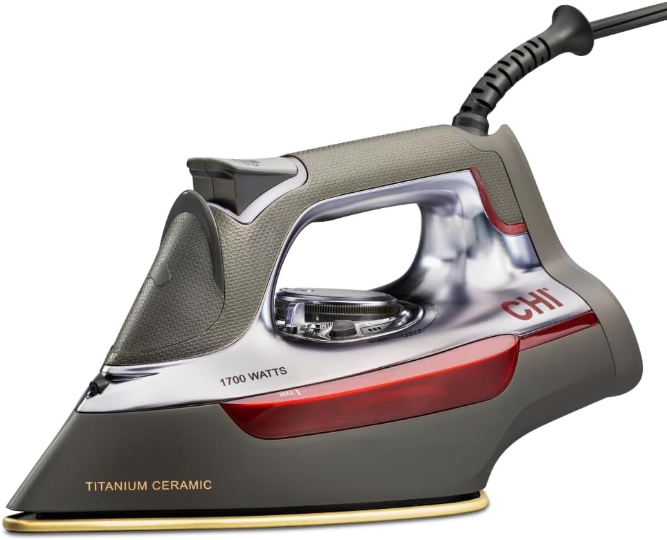 CHI Steam Iron for Clothes with Powerful Steam and Precision Control