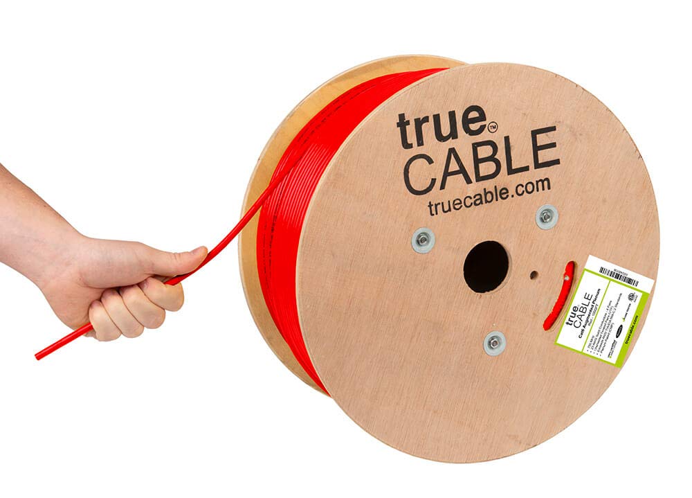 TRUE CABLE Cat6A Plenum Ethernet Cable for High-Speed Networking