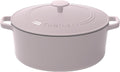 7-Quart Lilac Enameled Cast Iron Covered Casserole - Even Heat