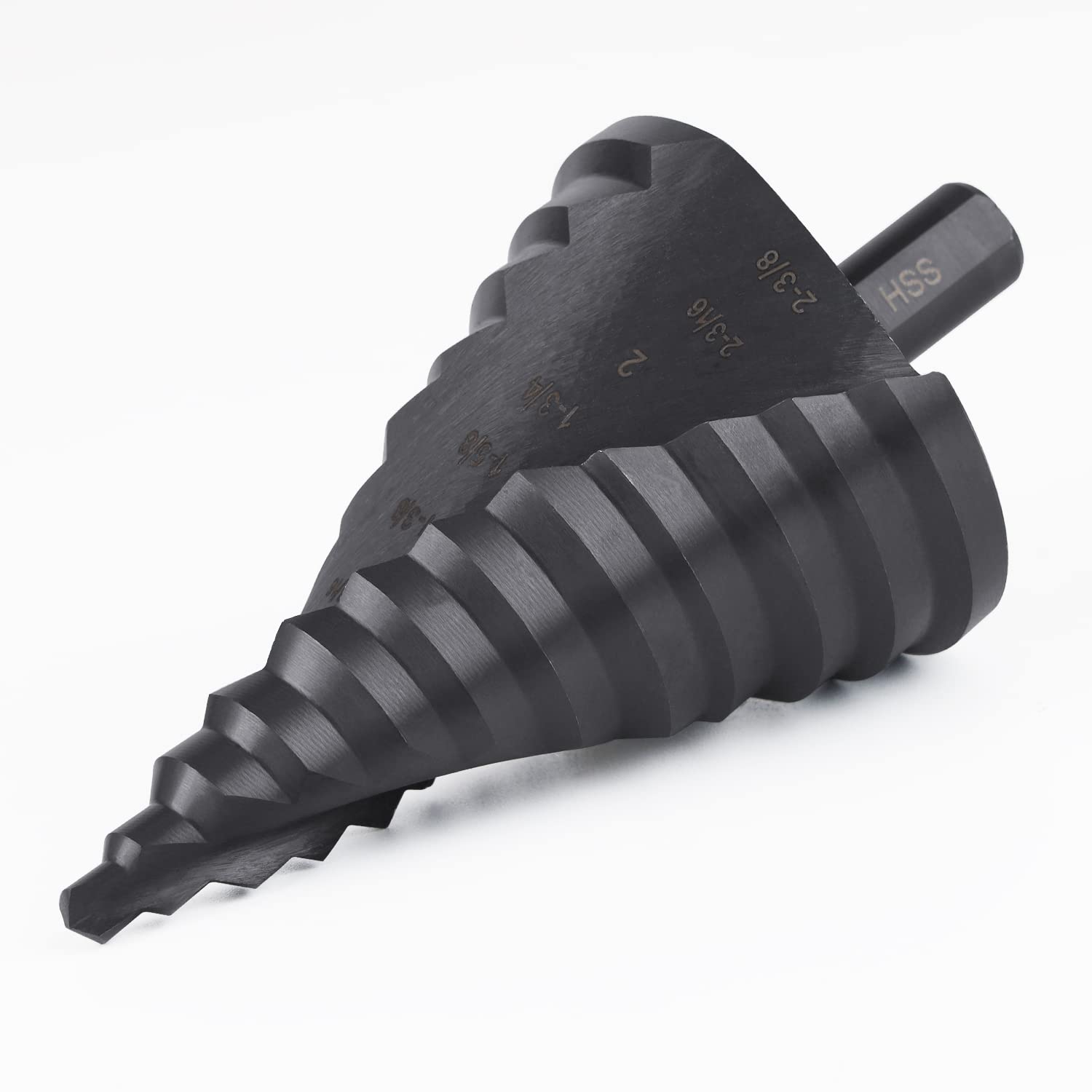 Lichamp Jumbo Unibit Step Drill Bit for Metal, 12 Sizes