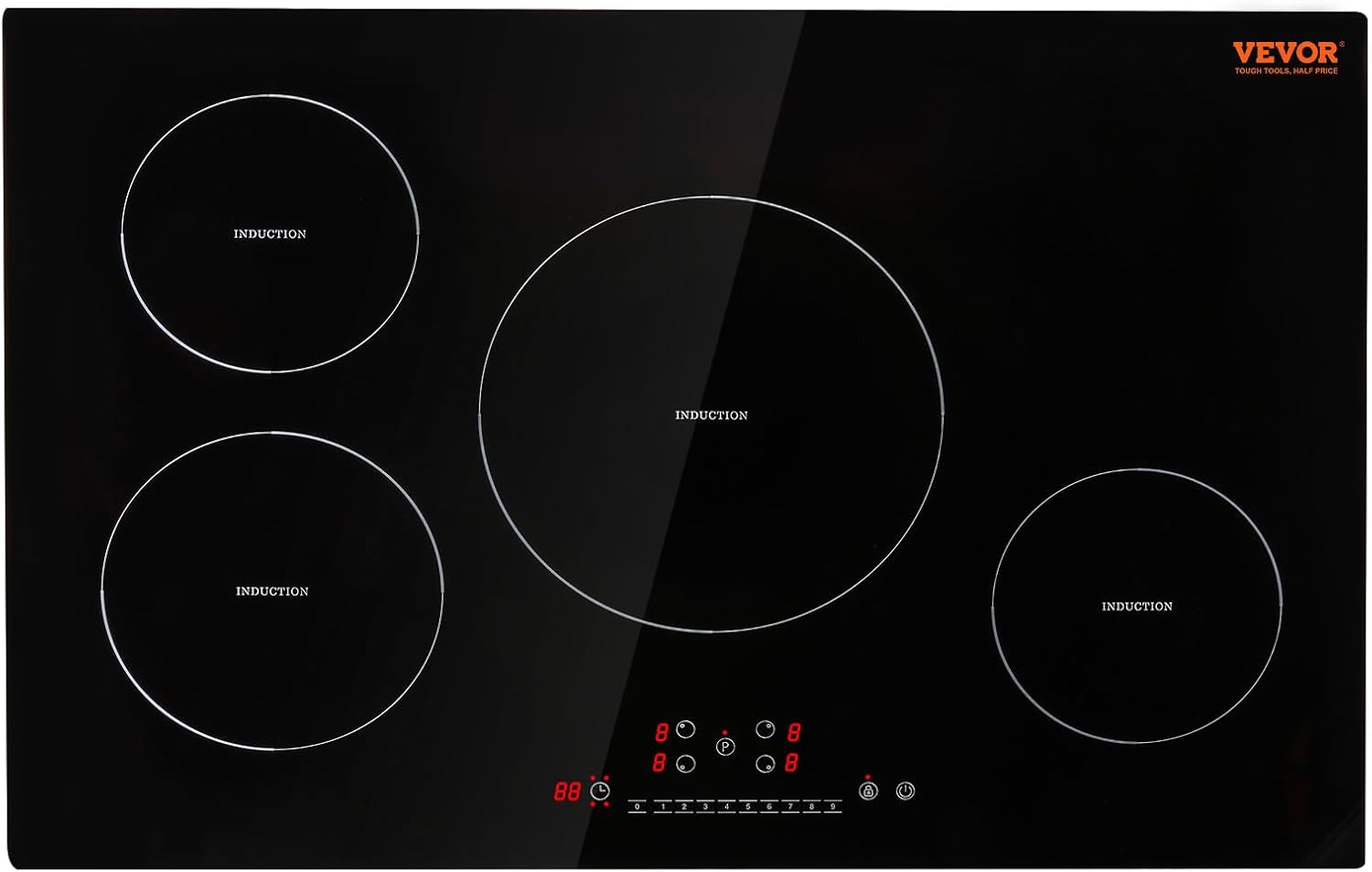 VEVOR Electric Cooktop 30ft' Induction Stove Top with 4 Burners