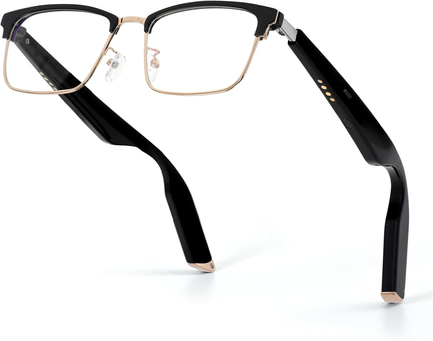 Bluetooth Audio Glasses: Open Ear Music & Style in Rose Gold  35 characters
