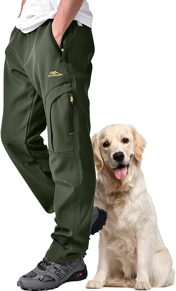 Toomett Men's Insulated Snow Pants for Winter Sports and Hiking