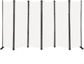 MAYOLIAH 6 Panel Folding Privacy Screen for Room Division