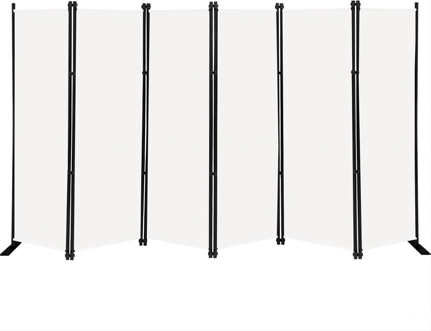 MAYOLIAH 6 Panel Folding Privacy Screen for Room Division
