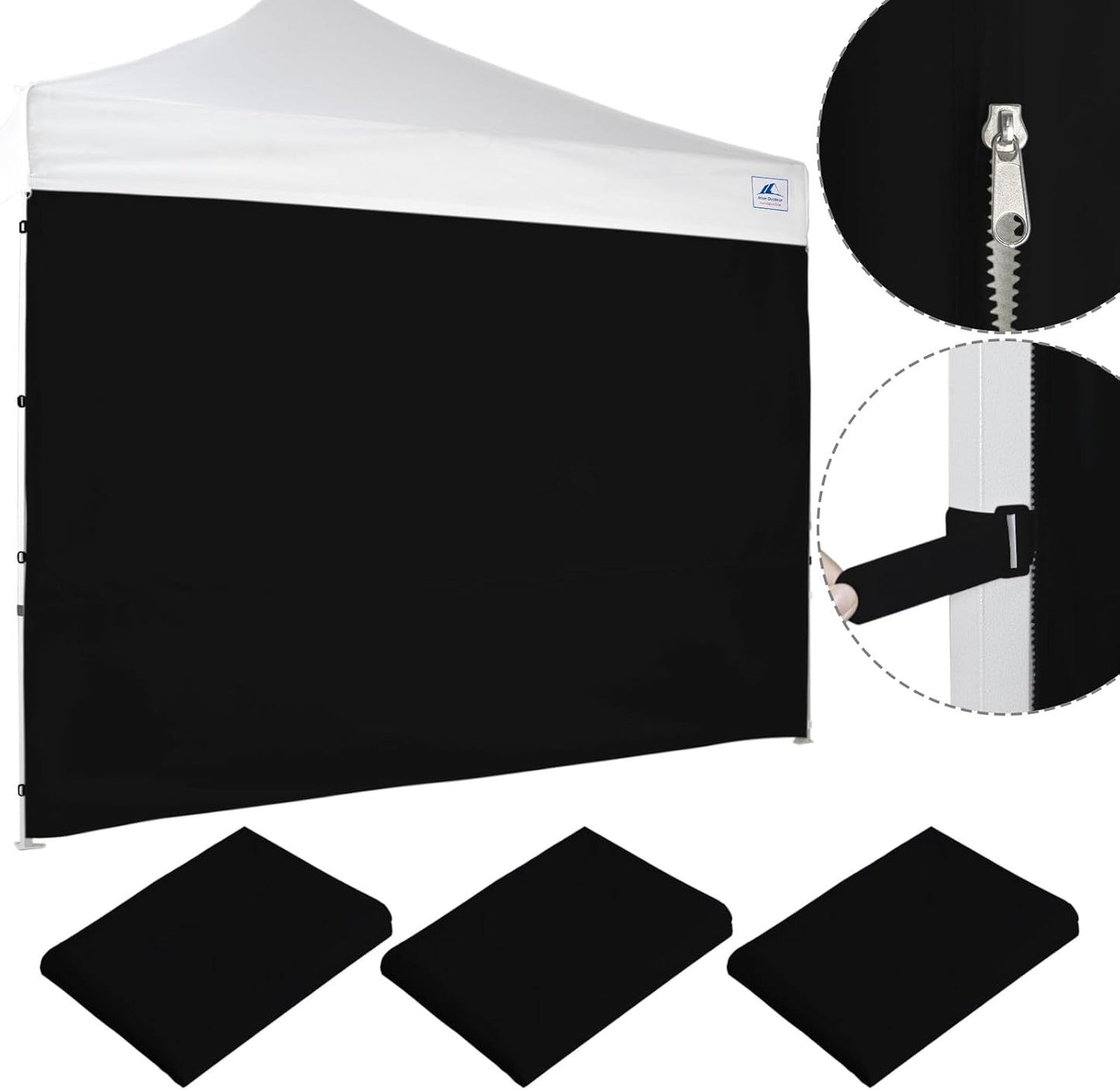 Waterproof 10x10 Canopy Sidewalls - Instant Sun Protection