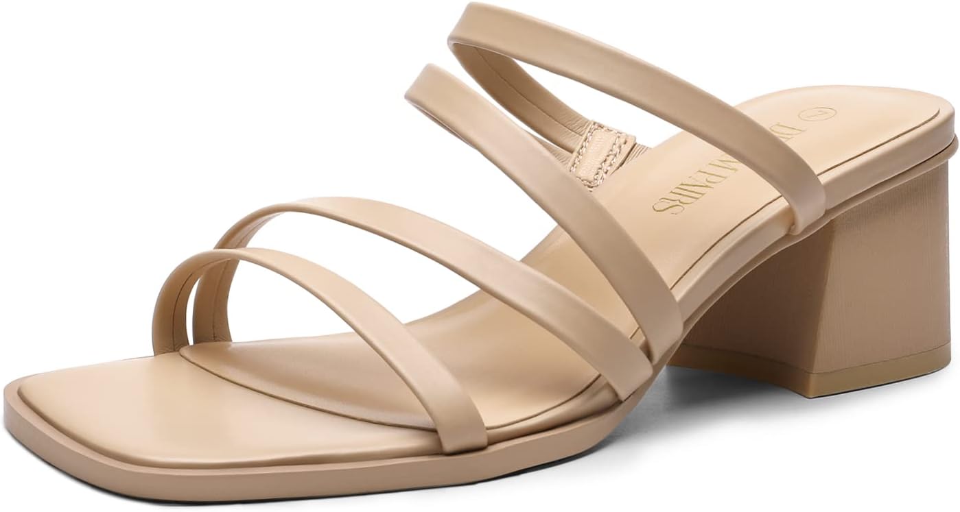 DREAM PAIRS Women's Strappy Heels Block Open Toe Sandals Review