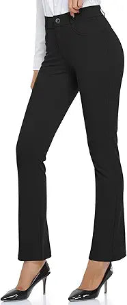 HISKYWIN Women Yoga Dress Pants for Business Casual Style