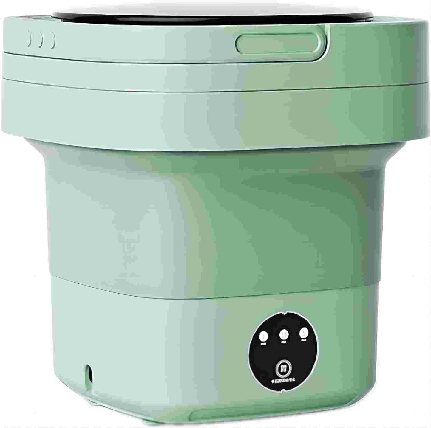 Compact 8L Mini Portable Washing Machine - 3 Modes, Travel-Friendly (Green)