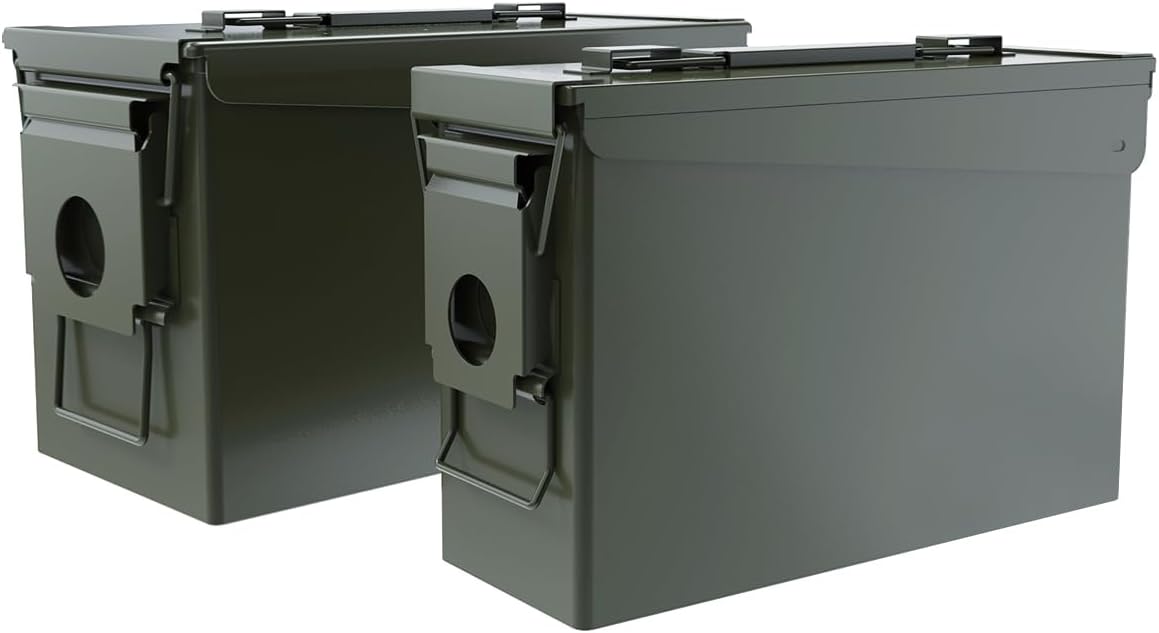 Durable Waterproof Metal Ammo Can for Shotgun and Rifle Storage