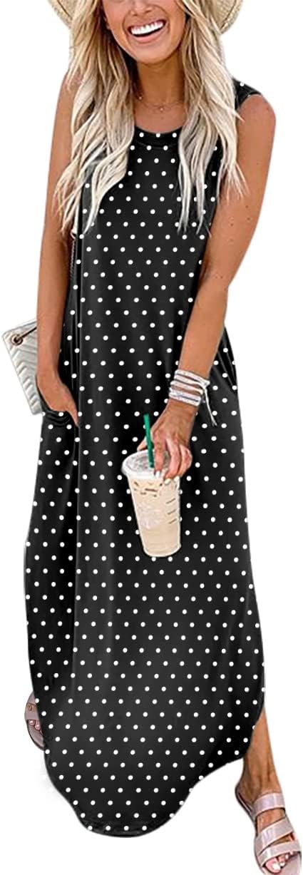 ANRABESS Women Casual Loose Sundress for Summer Vacation Fun