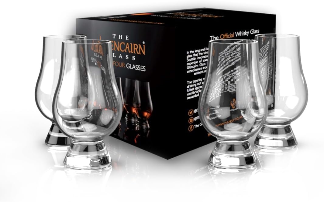 GLENCAIRN Whiskey Glass Set of 4 - Perfect for Any Occasion