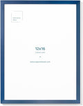 Real Wood Blue Picture Frame - 12x16 in Lightweight & Versatile