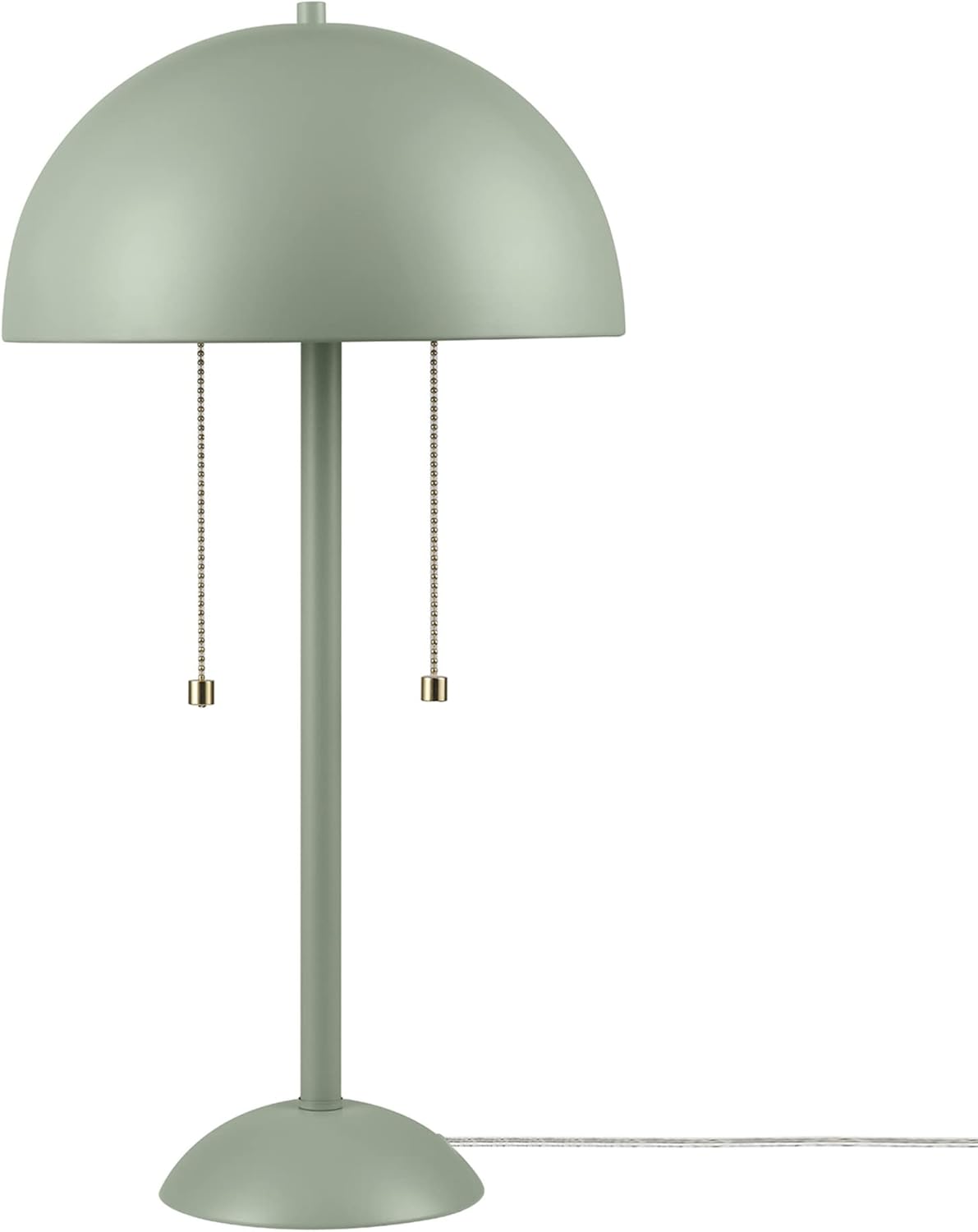 GLOBE Novogratz Haydel 21in 2-Light Table Lamp in Sage Green