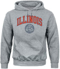 Barnesmith Unisex Hooded Sweatshirt - Cotton/Poly Illinois Logo