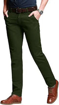 Match Men's Slim Tapered Stretchy Casual Pants - Stretch Cotton Fit