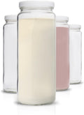 All About Juicing Glass Bottles Set - 32 oz Jars for Juicing