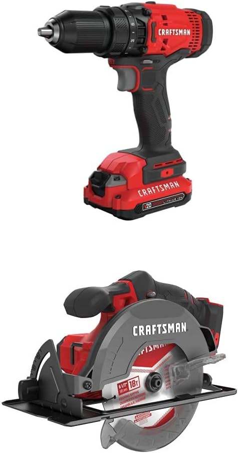 CRAFTSMAN V20 Cordless Drill/Driver Kit with Circular Saw