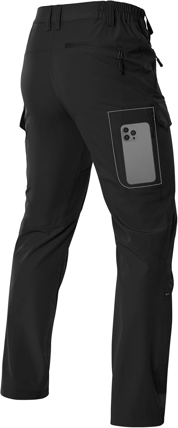 Moosehill Men's Hiking Cargo Pants for Outdoor Adventure and Travel