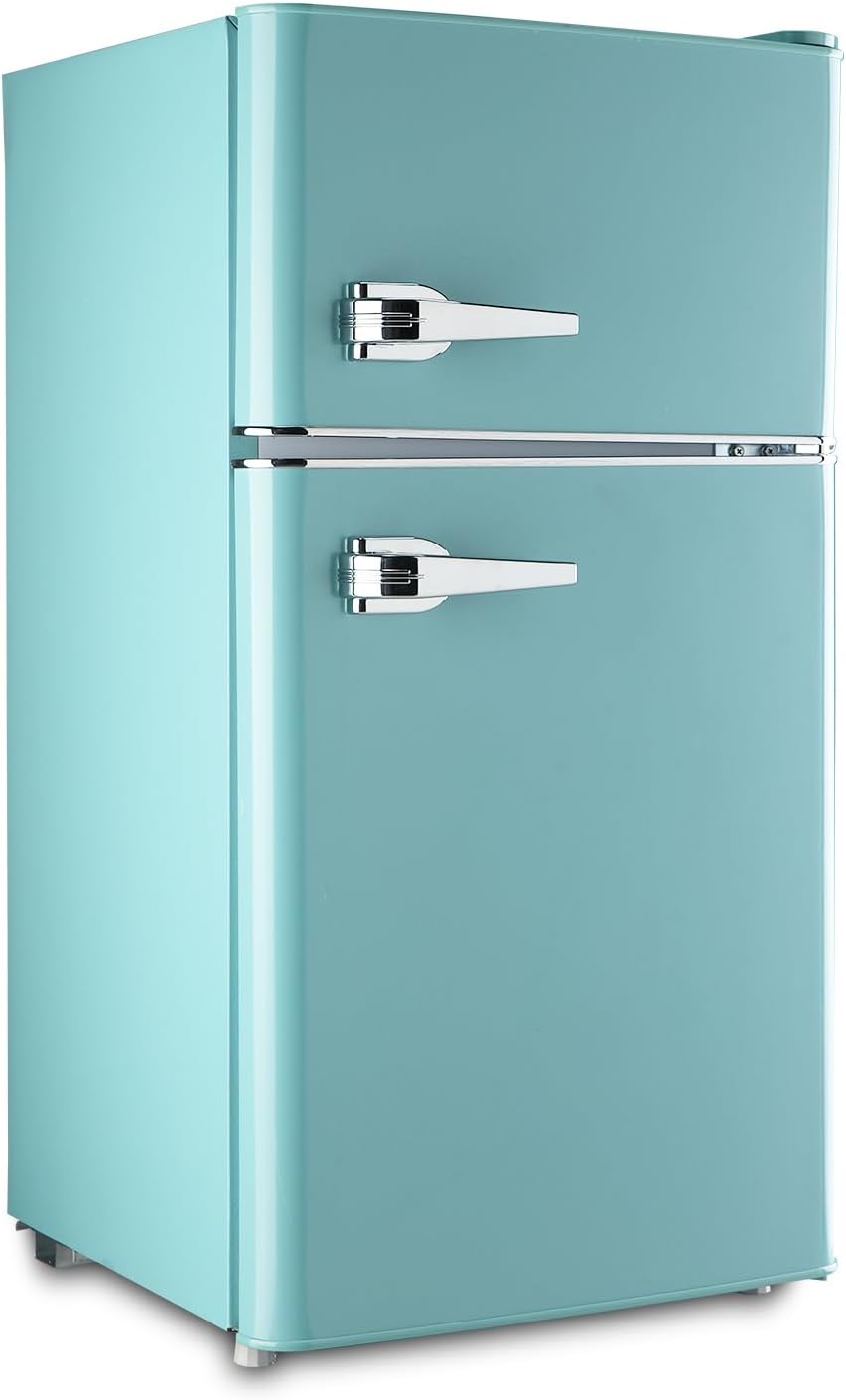 Compact Refrigerator 3.5Cu.Ft Retro Mini Fridge for Dorms