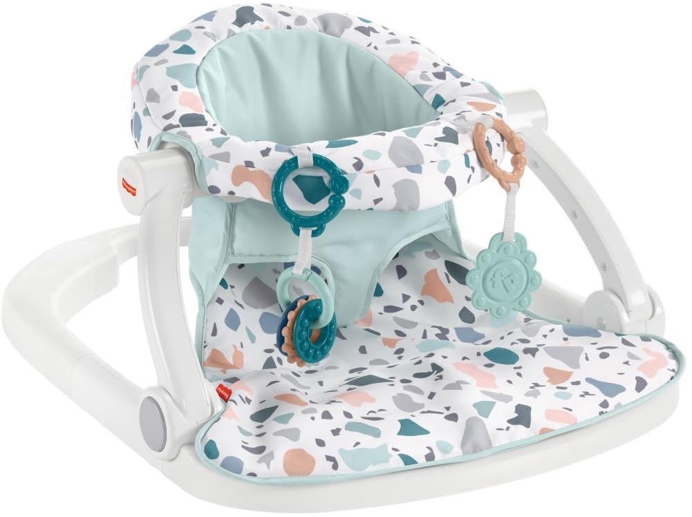 Portable Baby Chair with Toys & Washable Pad