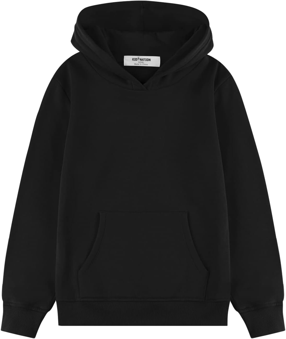 Kid Nation Kids' Soft Brushed Fleece Pullover Hoodie for All