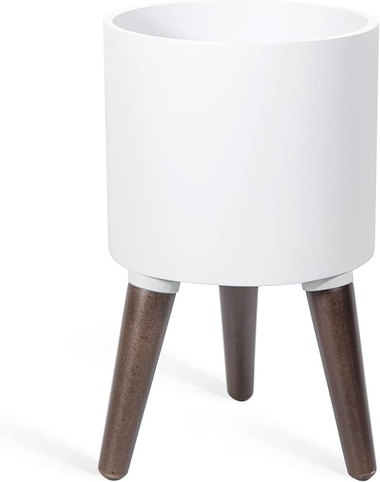 D'vine Dev 8 Inch Planter Pot with Stand for Indoor Plants