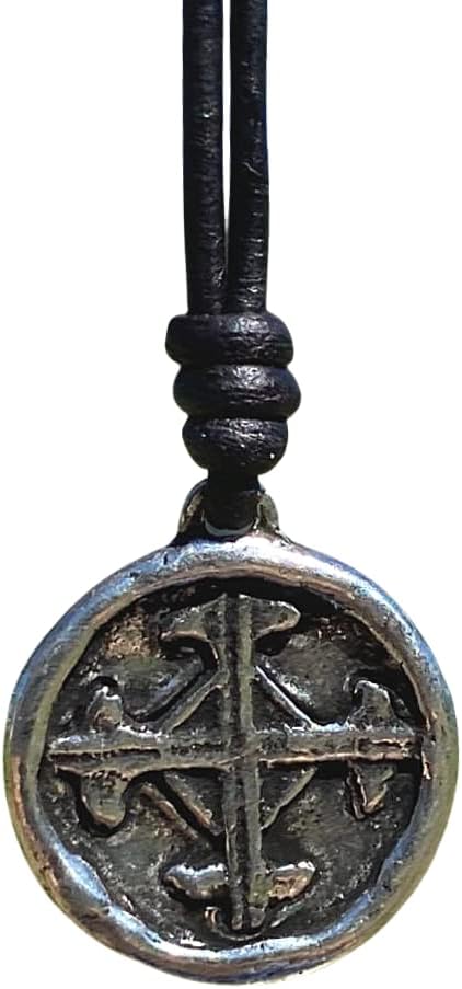 Serenity Prayer Necklace for Men and Women - Rustic Medallion
