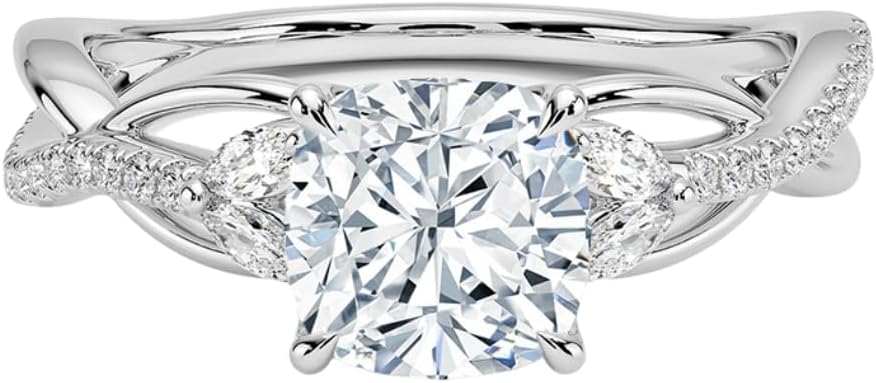 1-3 CT Moissanite Engagement Ring for Timeless Love