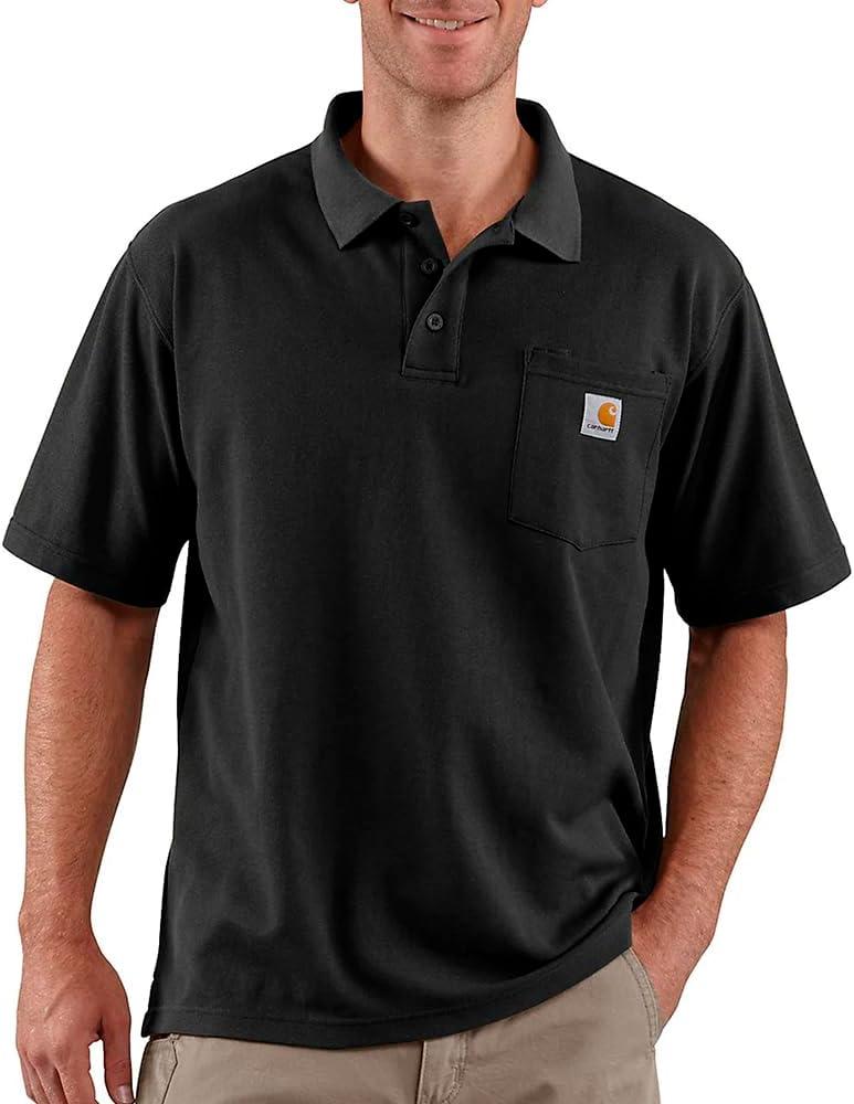 Carhartt Mens Loose Fit Midweight Short-Sleeve Pocket Polo Review