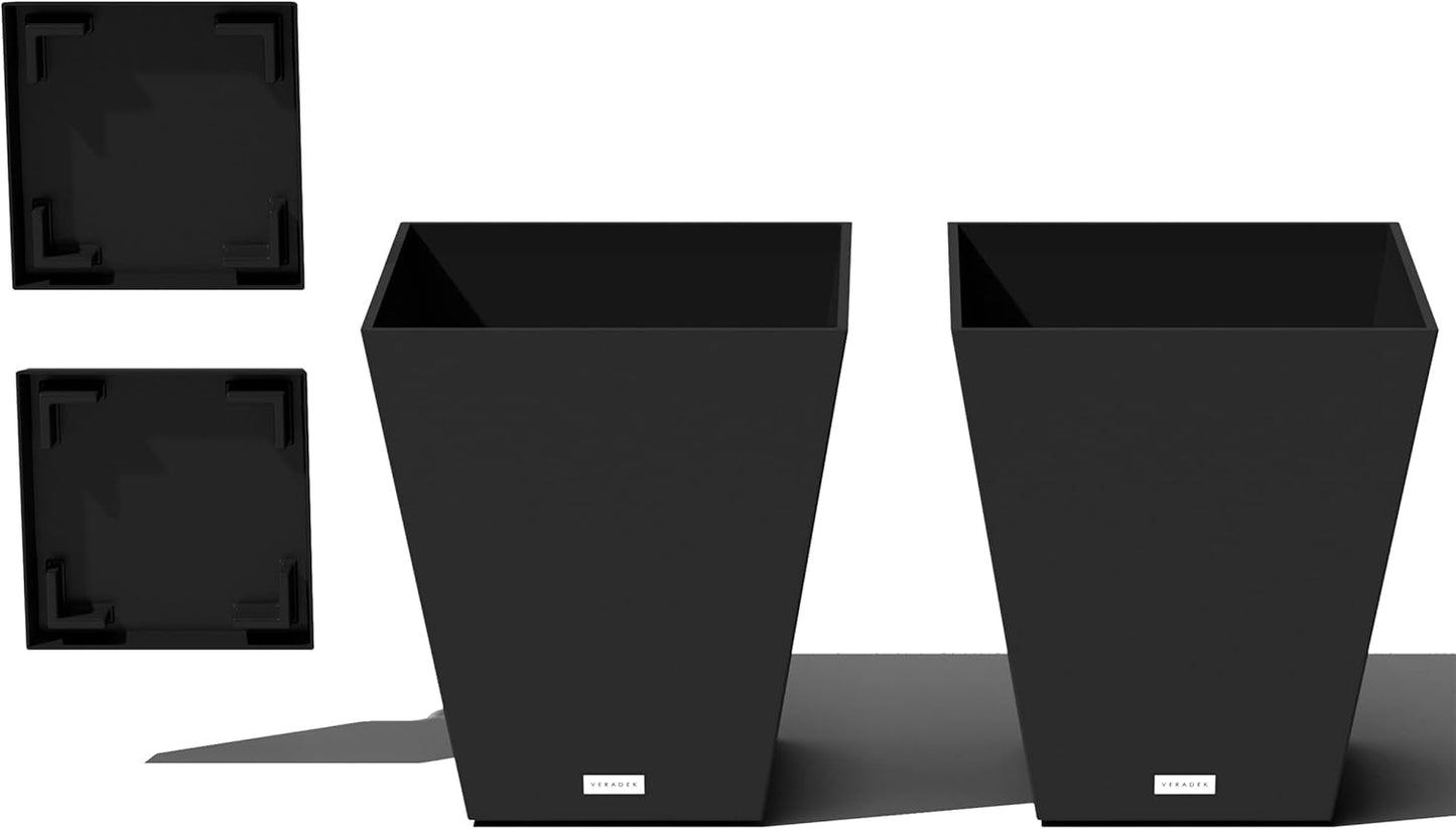 Veradek Pure Series Nobleton Plastic Planter for Modern Decor