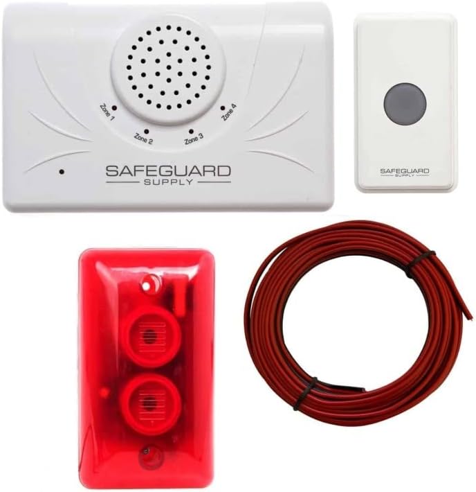 Safeguard Supply Wireless Doorbell: 3/4 Mile Range, 120dB Siren