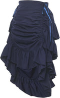 Victorian Steampunk Skirt Pirate Costume Burlesque (Style 1HKX)