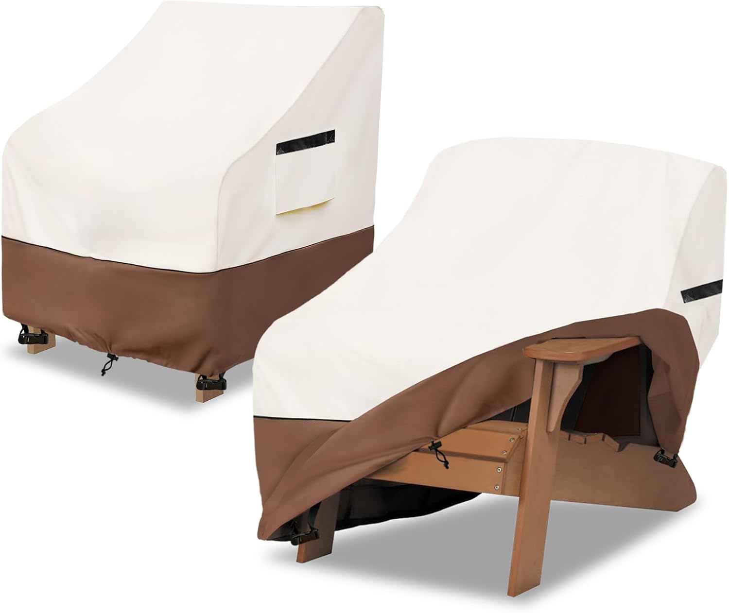 Adirondack Chair Cover 2 Pack for Outdoor Furniture Protection