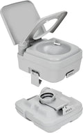 Portable Toilet 2.6 Gallon Travel Potty for Camping - Press Flush